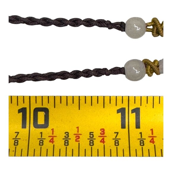 Jade Bead Necklace Carved Foo Dog Dueling Tassel Hand Carved Pendant Adjustable - Picture 5 of 8